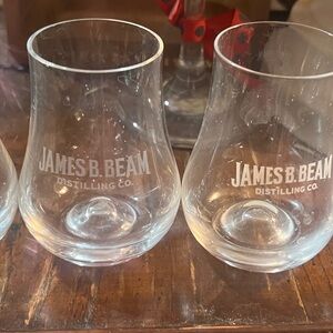 Set of 4 Jim Beam crystal whiskey sippers